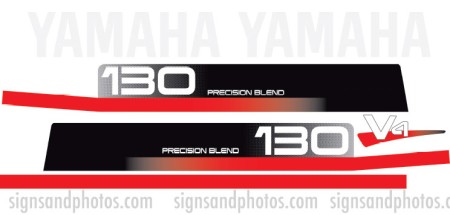 Yamaha 175hp V6 Precision Blend Decal Kit - deals Outboard Engine Replacement Die-Cut Stickers